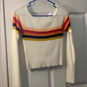 White striped long sleeve